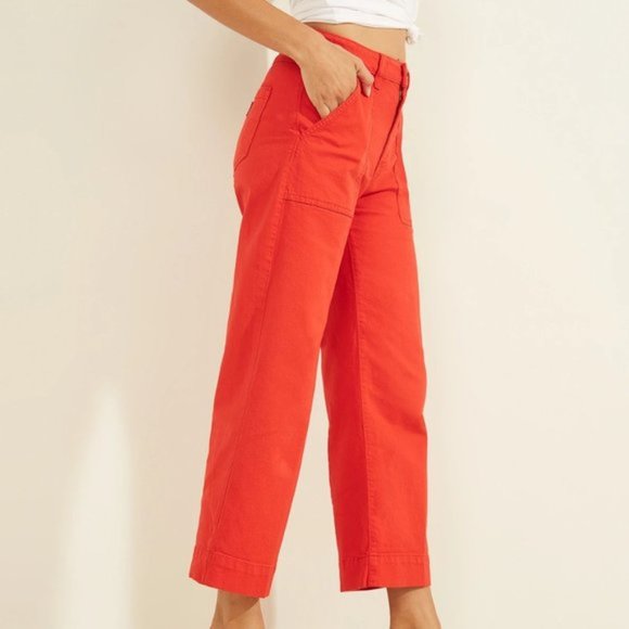 GUESS Women's Cropped Straight-Leg Jeans - Picture 6 of 15